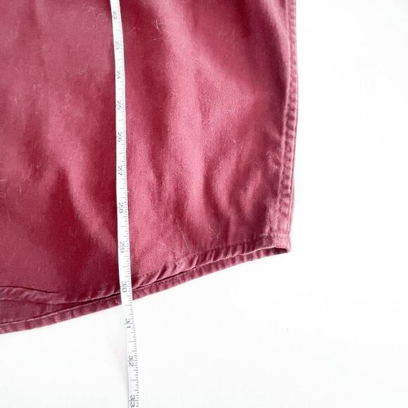 Wrangler Mens Button Down Shirt Western Cotton Long Sleeve Burgundy 3XL - Picture 5 of 7